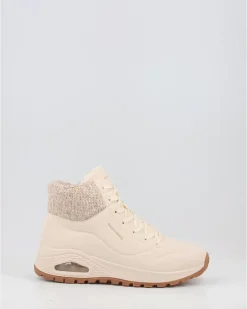 Botines Skechers Uno Rugged Beig