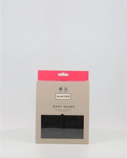 Calcetines Hunter Recycled Mini Cable Boot Short Negro