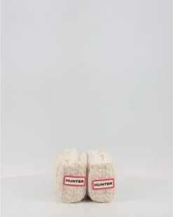 Calcetines Hunter Recycled Mini Cable Boot Tall Blanco