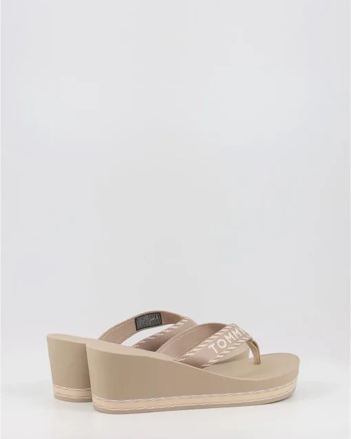 Chanclas Tommy Hilfiger Tommy Webbing H Wedge Sandal Verde