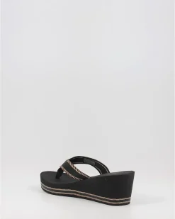 Chanclas Tommy Hilfiger Tommy Webbing H Wedge Sandal Negro