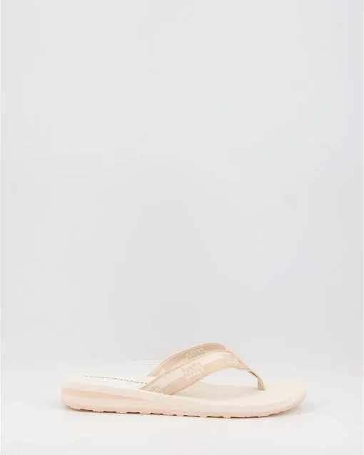 Chanclas Tommy Hilfiger Th Colorblock Webbing Sandal Beig