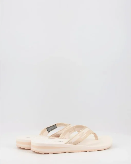 Chanclas Tommy Hilfiger Th Colorblock Webbing Sandal Beig