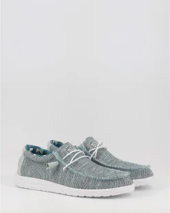 Náuticos Hey Dude Wally Sox Gris