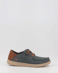 Náuticos Skechers Relaxed Fit Melson - Planon 210116 Azul