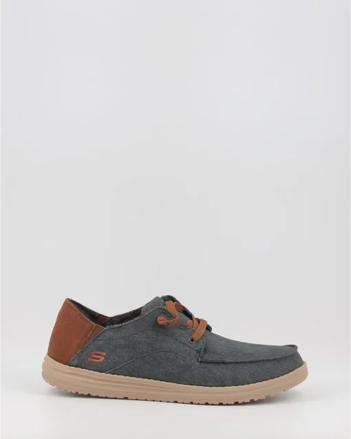 Náuticos Skechers Relaxed Fit Melson - Planon 210116 Azul