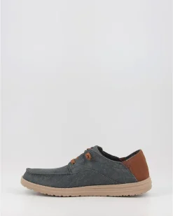 Náuticos Skechers Relaxed Fit Melson - Planon 210116 Azul
