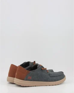 Náuticos Skechers Relaxed Fit Melson - Planon 210116 Azul