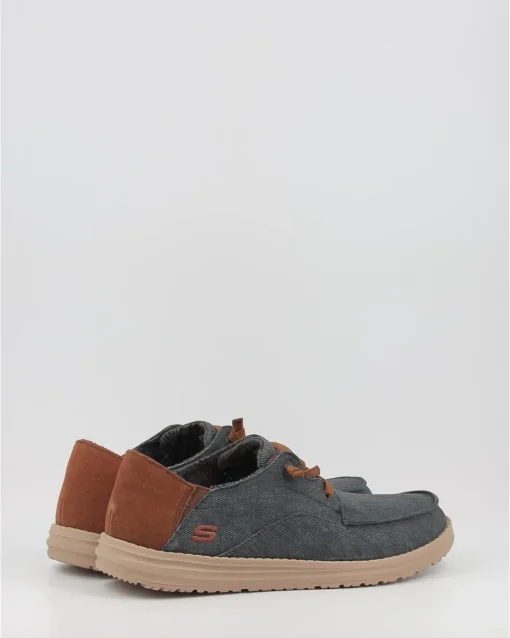 Náuticos Skechers Relaxed Fit Melson - Planon 210116 Azul