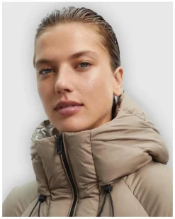 Plumiferos Ecoalf Fujialf Jacket Woman Marron