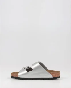 Sandalias Birkenstock Arizona Big Buckle Bf Plata