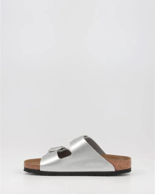Sandalias Birkenstock Arizona Big Buckle Bf Plata
