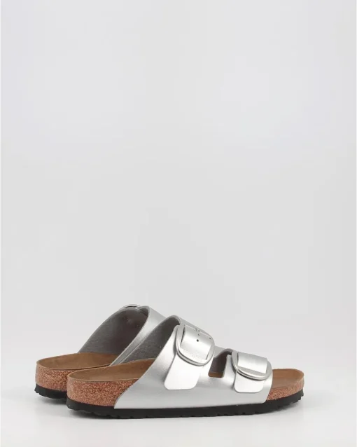Sandalias Birkenstock Arizona Big Buckle Bf Plata