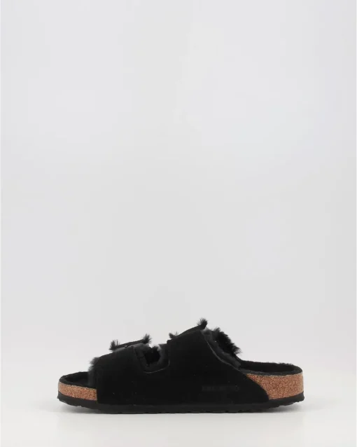 Sandalias Birkenstock Arizona Shearling Negro
