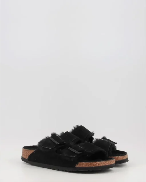 Sandalias Birkenstock Arizona Shearling Negro