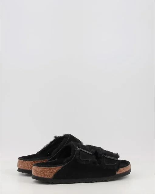 Sandalias Birkenstock Arizona Shearling Negro