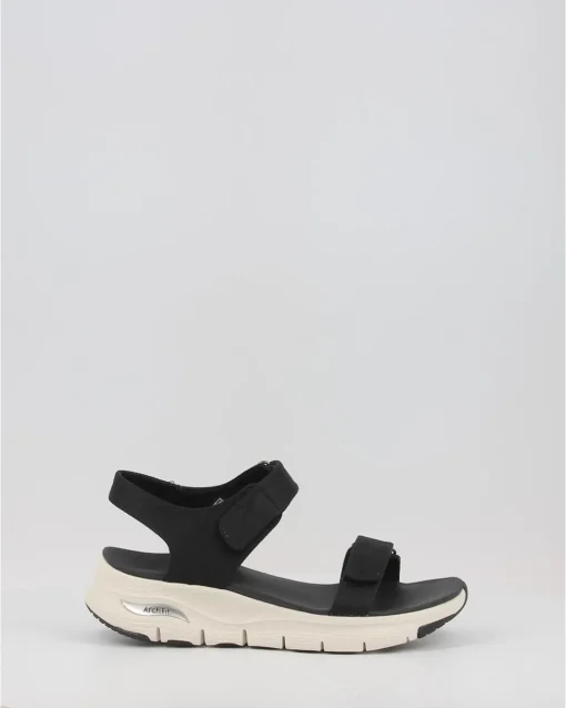 Sandalias Skechers Arch Fit - Touristy 119247 Negro