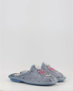 Zapatillas De Casa Biorelax 4613 Azul