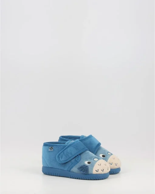 Zapatillas De Casa Victoria Ojala Animales 105119 Azul