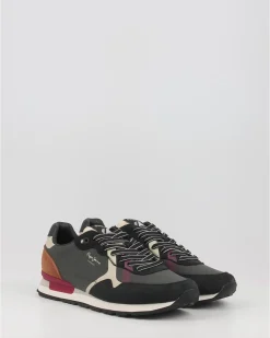 Zapatillas Pepe Jeans Brit Print M Pms30984 Negro