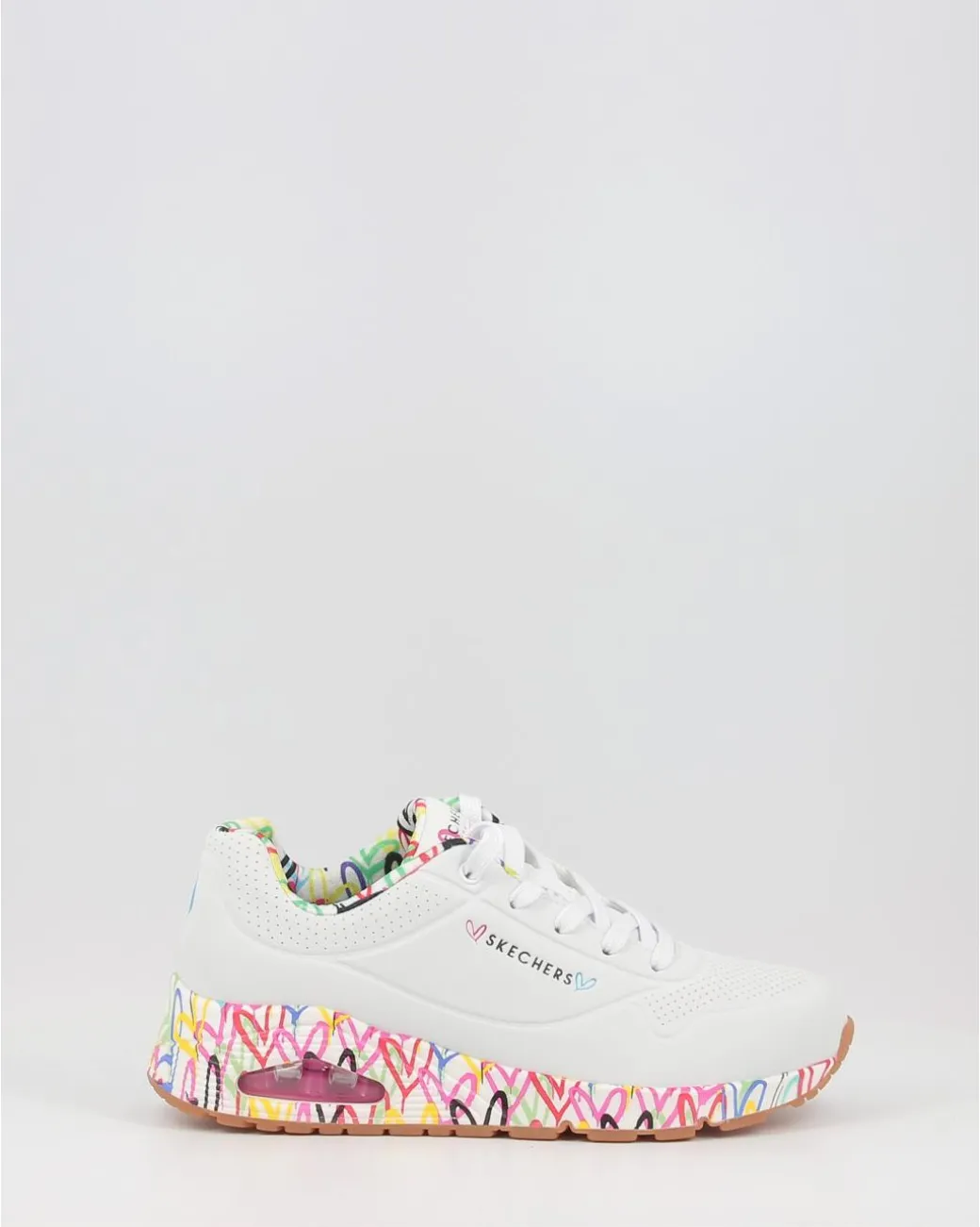 Zapatillas Skechers Jgoldcrown Uno - Loving Love 155506 Blanco