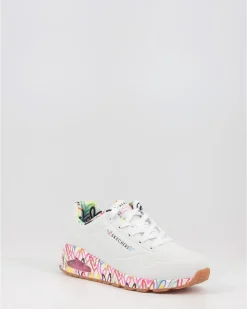 Zapatillas Skechers Jgoldcrown Uno - Loving Love 155506 Blanco