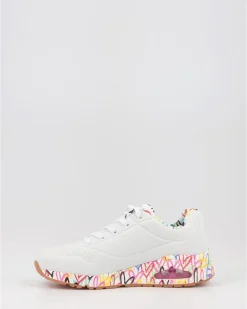 Zapatillas Skechers Jgoldcrown Uno - Loving Love 155506 Blanco