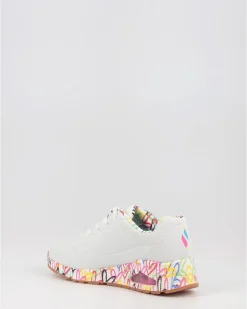 Zapatillas Skechers Jgoldcrown Uno - Loving Love 155506 Blanco
