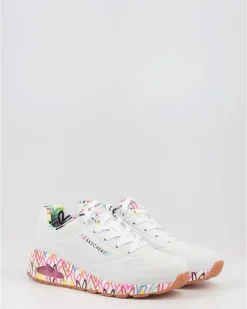Zapatillas Skechers Jgoldcrown Uno - Loving Love 155506 Blanco