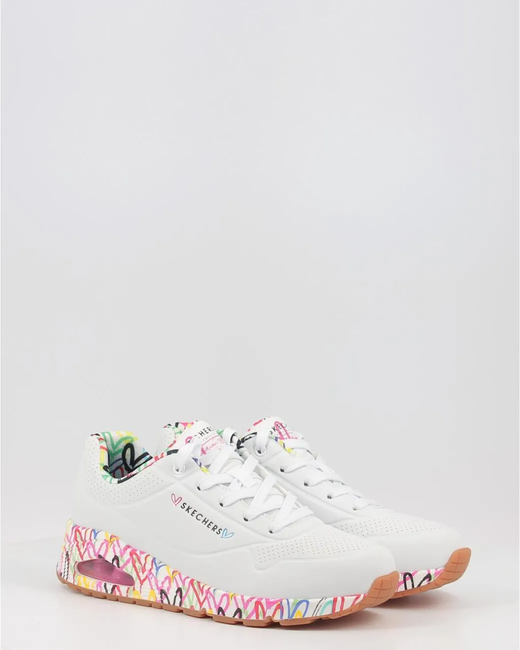 Zapatillas Skechers Jgoldcrown Uno - Loving Love 155506 Blanco