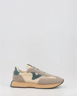 Zapatillas Victoria Cosmos Retro Nylon & Serraje Taupe
