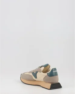 Zapatillas Victoria Cosmos Retro Nylon & Serraje Taupe