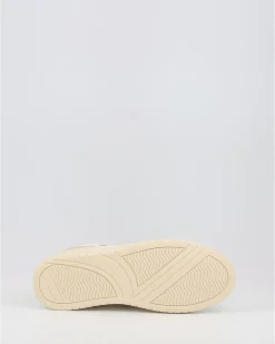 Zapatillas Victoria Seul Efecto Piel & Serraje Blanco