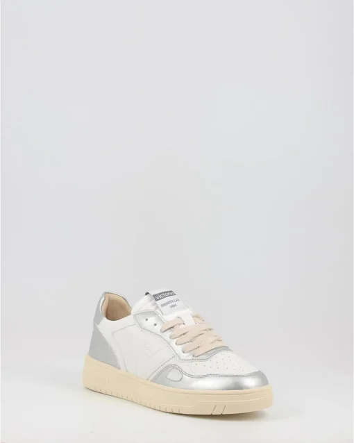 Zapatillas Victoria Seul Metal Efecto Piel Plata