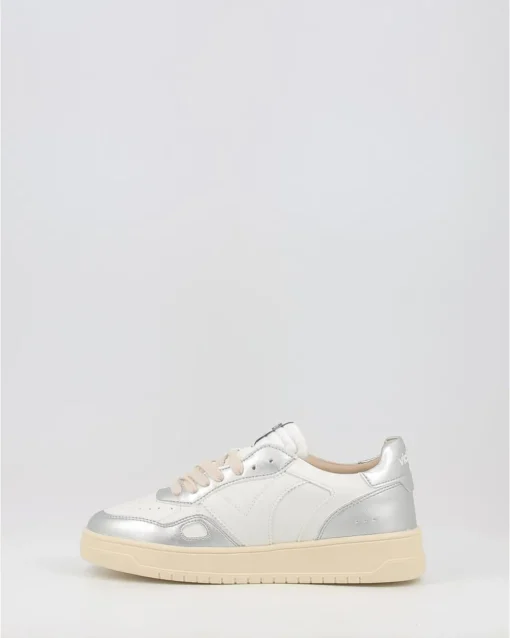 Zapatillas Victoria Seul Metal Efecto Piel Plata