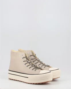 Zapatillas Victoria Tribu Doble Efecto Piel 1061123 Beig