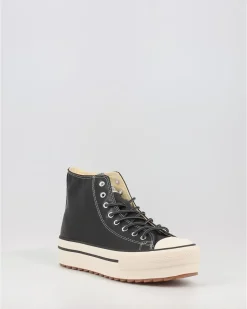 Zapatillas Victoria Tribu Doble Efecto Piel 1061123 Negro