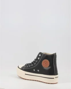Zapatillas Victoria Tribu Doble Efecto Piel 1061123 Negro