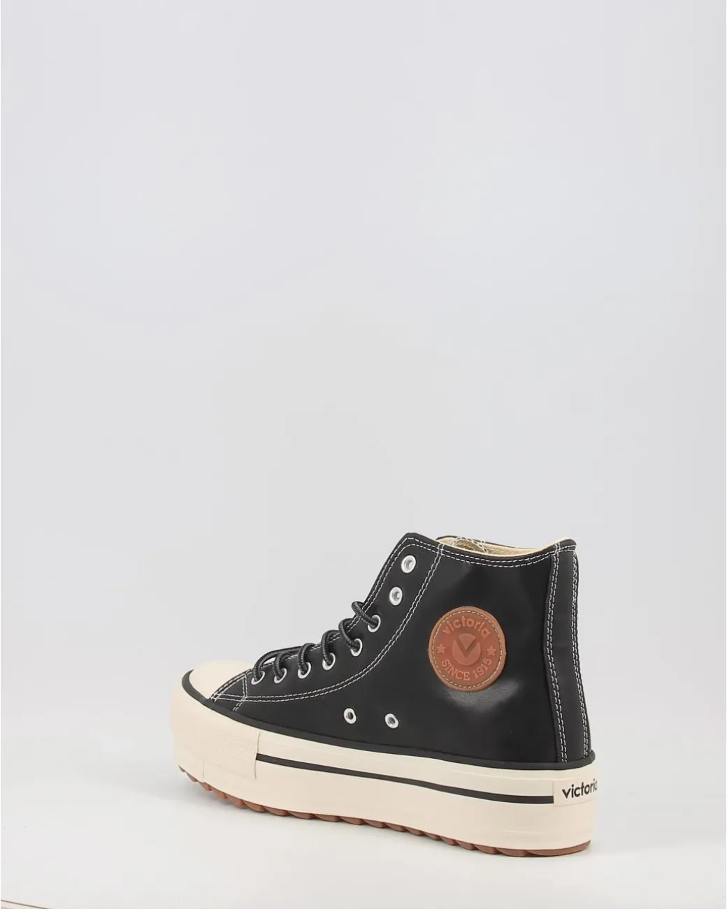 Zapatillas Victoria Tribu Doble Efecto Piel 1061123 Negro