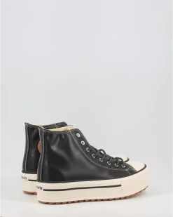 Zapatillas Victoria Tribu Doble Efecto Piel 1061123 Negro