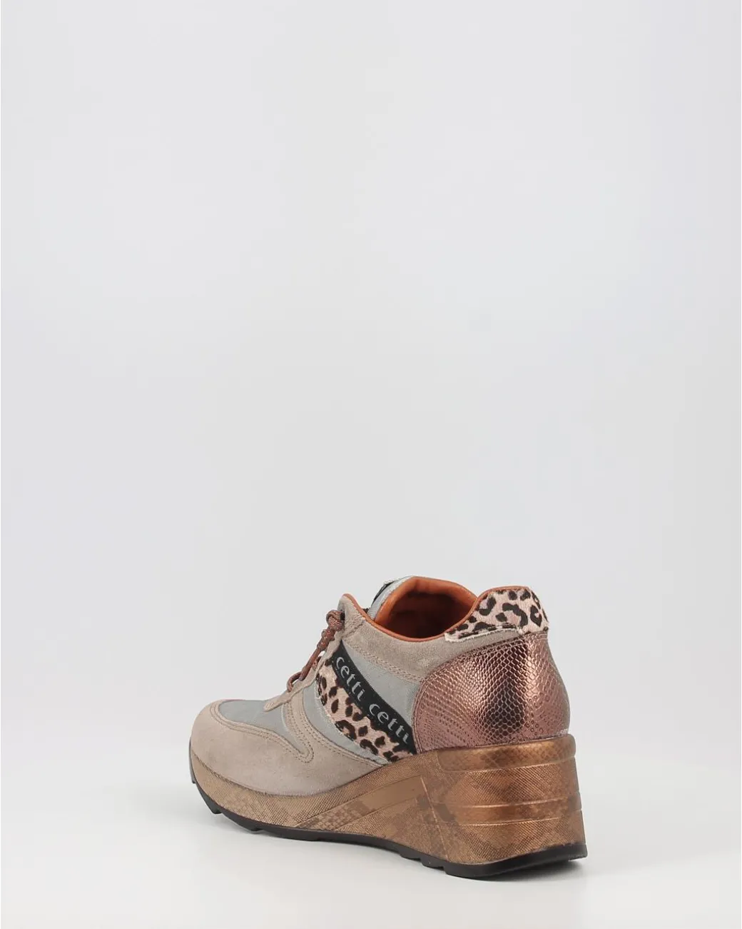 Zapatos Deportivos Cetti 1145 Ante Mesh Taupe