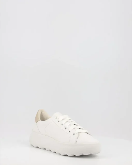 Zapatos Deportivos Geox D Spherica Ec4.1 - D35Tcb 085Y2 C0232 Blanco