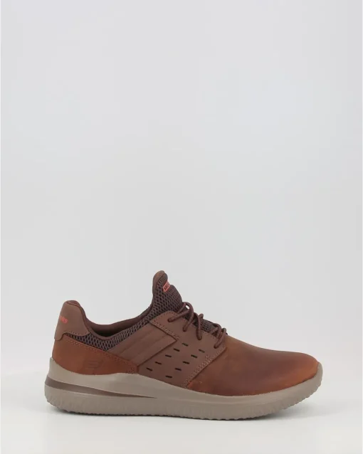 Zapatos Deportivos Skechers Delson 3.0 Ezra 210308 Cuero