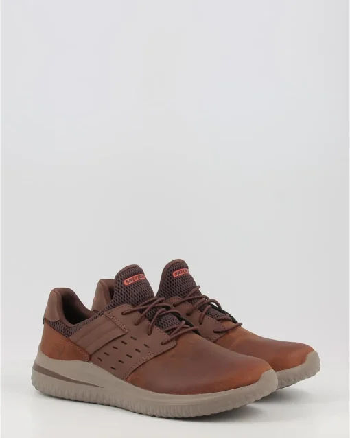 Zapatos Deportivos Skechers Delson 3.0 Ezra 210308 Cuero