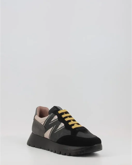 Zapatos Deportivos Wonders A-2452-T Negro