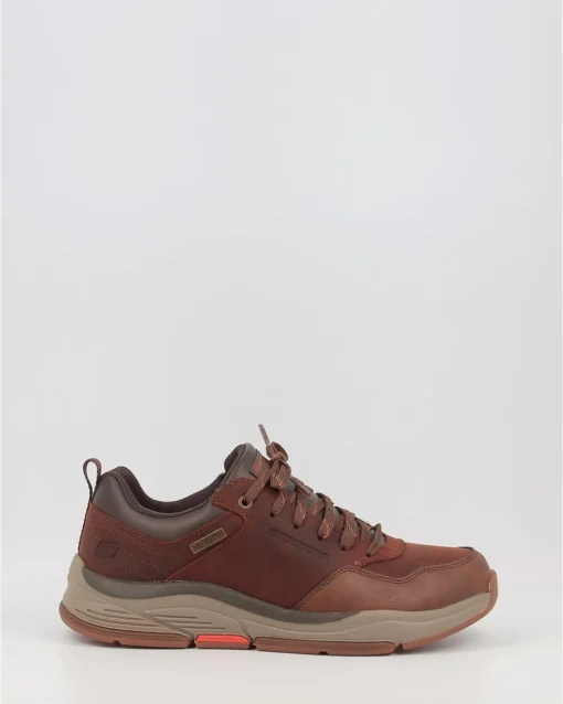 Zapatos Skechers Benago Hombre 210021 Cuero