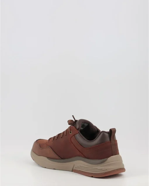Zapatos Skechers Benago Hombre 210021 Cuero