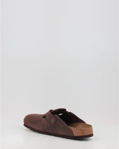Zuecos Birkenstock Boston Leoi Marron