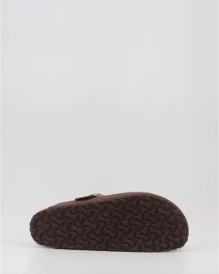 Zuecos Birkenstock Boston Leoi Marron