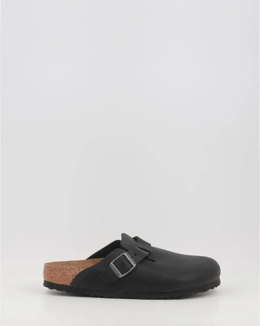 Zuecos Birkenstock Boston Bs Negro